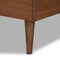 Baxton Studio Gisa Mid-Century Modern Transitional Walnut Brown Finished Wood Twin Size Platform Bed 187-11163-11158-Zoro - alternate 2